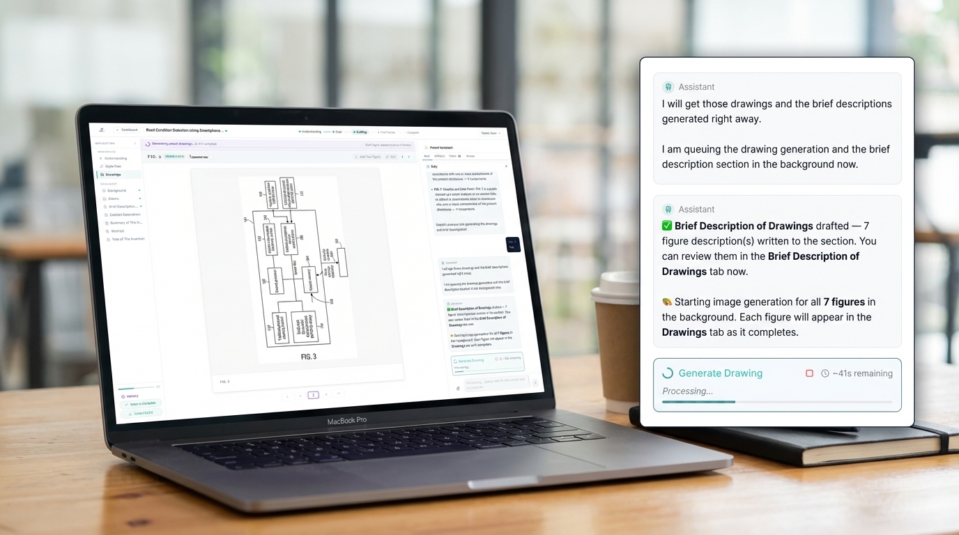 Fully automated patent block diagram generated directly from the Brain model