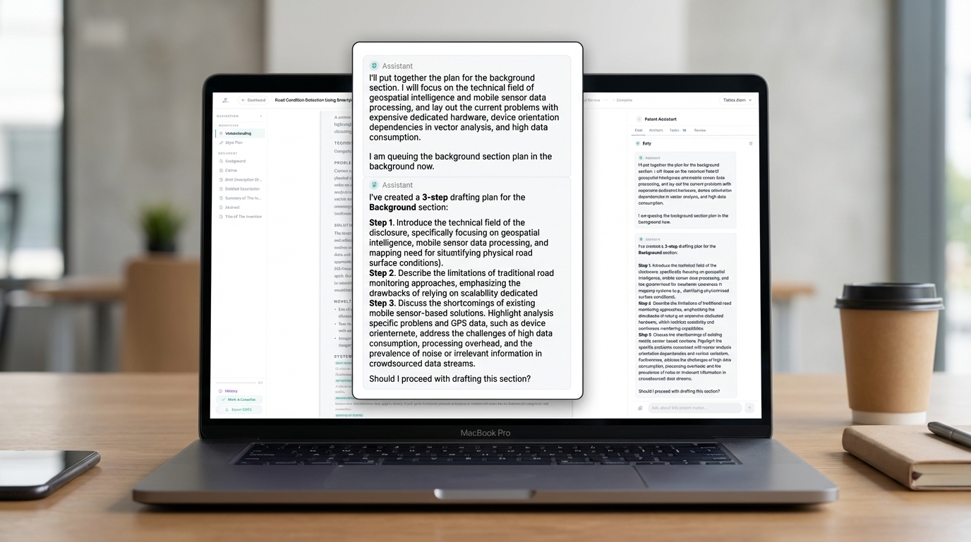 Draft plan table awaiting attorney approval before execution