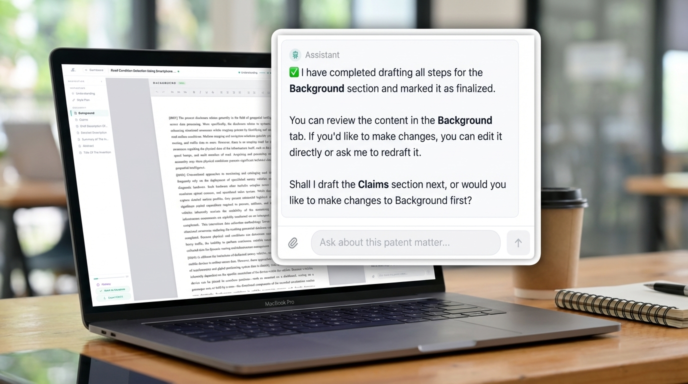 Live rotated activity stream showing real-time cognitive status during processing