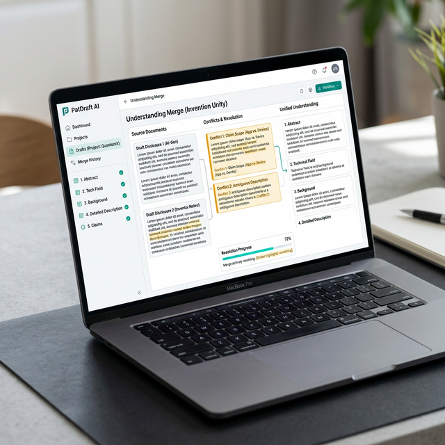 eety.ai — Phase 2: Understanding Merge, resolving conflicts across multiple disclosure sources into a unified invention model