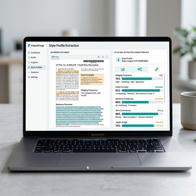 eety.ai — Phase 4: Style Profile Extraction, reverse-engineering the attorney's writing DNA from reference patents