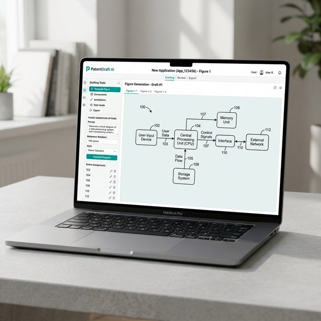 eety.ai — Phase 8: Figure Generation, AI-generated USPTO-compliant patent block diagrams and flowcharts